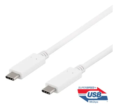 Immagine prodotto di DELTACO Cavo da USB-C a USB-C, 0,5 m, 10Gbps, 100W 5A, USB 3.1 Gen 2, E-
