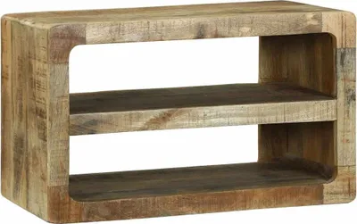 Image de Meuble TV Marron 60 x 32 x 36 cm Bois de manguier massif