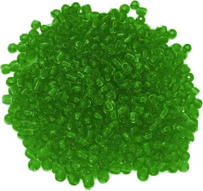 Immagine prodotto di Perle di vetro - Tipo "Rocailles" - 400 pezzi - 4 mm - Verde