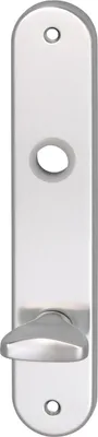 Produktbild von Langschild WG 1700, WC 90, mit Drehknopf, silber eloxiert ÖNORM