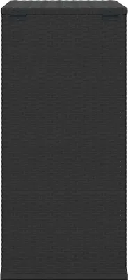 Produktbild von vidaXL Garten-Kissenbox PE Rattan 100x49x103,5 cm Schwarz