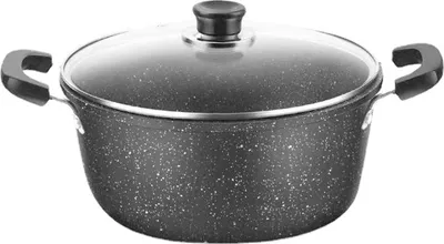 Produktbild von 28 cm Auflaufform aus Aluminiumguss mit Steineffekt und abnehmbarem Griff