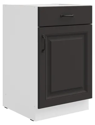 Produktbild von Unterschrank 50 cm Stilo Grau Küchenzeile Vollauszug Soft-Close Küche Landhaus