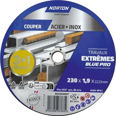 Produktbild von Extremstahl-Scheibe 230x1,6x22,2 Set 3+1 - Saint Gobain Abrasifs