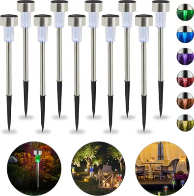 Produktbild von zestaw 10 lamp solarnych LED relaxdays