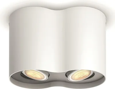 Produktbild von Philips Hue White Amb. Pillar Spot 2 flg. weiß 2 x 350lm DS-