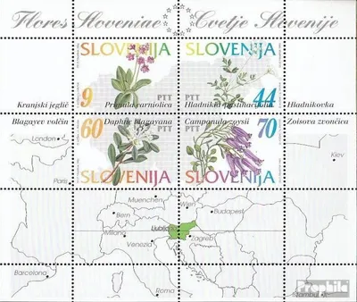 Produktbild von Briefmarken Slowenien 1994 Mi Block1 (kompl.Ausg.) postfrisch Einheimische Flora