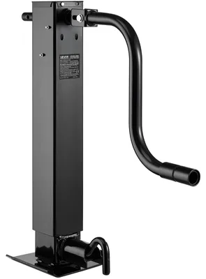 Image de Cric de remorque VEVOR, capacité de charge de 5443 kg, béquille de remorque avec manivelle, réglable de 703 à 1377 mm, remorque de voyage, béquille d'extension pour soulever les remorques de camping-cars, de véhicules utilitaires & de yachts
