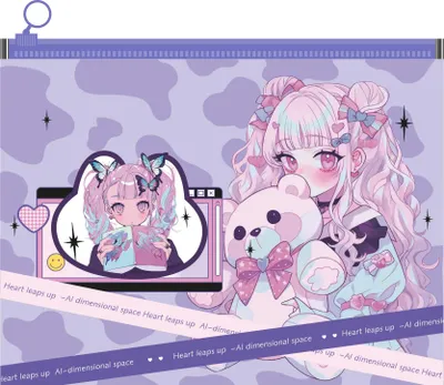 Zdjęcie produktu dla Teczka na suwak B5 Manga Pink Fantasy M&G