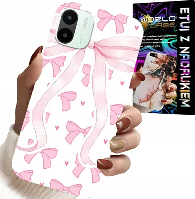 Immagine prodotto di Custodia Per Xiaomi Redmi A2 - Custodia Con Motivi Di Modo E Fiocchi Rosa