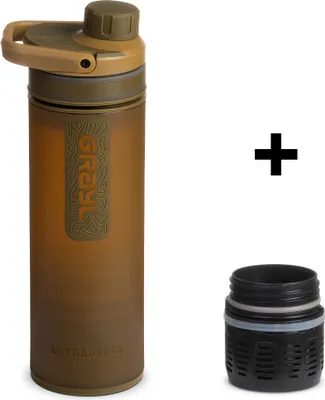 Produktbild von GRAYL UltraPress™ Purifier Bottle Coyote Brown + Ersatzfilter