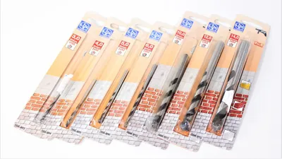 Imagen del producto de Juego de brocas para azulejos y mampostería LUX, 7 piezas, con diámetros de 3,4, 5, 6, 10, 12 y 14 mm, con puntas de metal duro (HM)