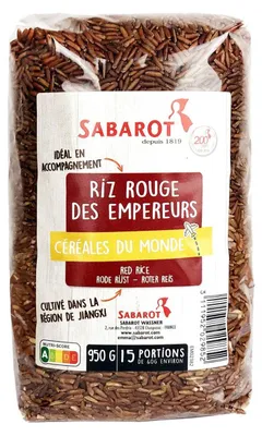 Produktbild von Sabarot Roter Reis 950 g – Aromatischer Langkornreis für Paella & Risotto