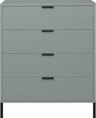 Produktbild von Kommode Standschrank Schubladenkommode Holzkommode "Boulder V" Pine Green Quadratform