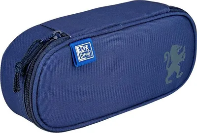 Obrázek produktu pro Polstrovaný penál s vnitřní klopou modrý jeans oxford