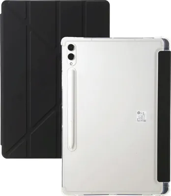 Produktbild von Mobigear Origami Klapphülle für Samsung Galaxy Tab S11 - mit Standfunktion Kunstleder Schwarz