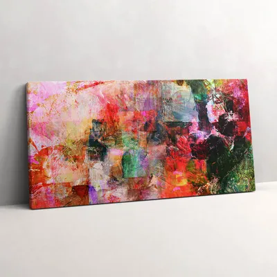 Produktbild von Abstrakte Komposition – Leinwandbild Wandbild – 120x60 cm – Leinwandbilder – Wandbilder – Schlafzimmer – Flur