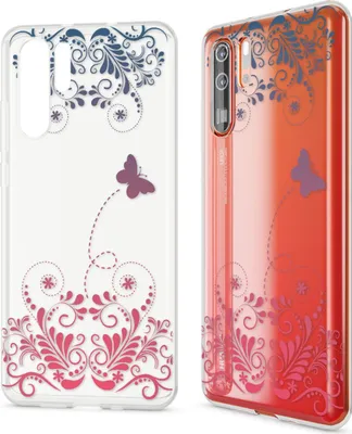Produktbild von NALIA Hülle für Huawei P30 Pro, Motiv Handyhülle Slim Silikon Case Schutzhülle Butterfly