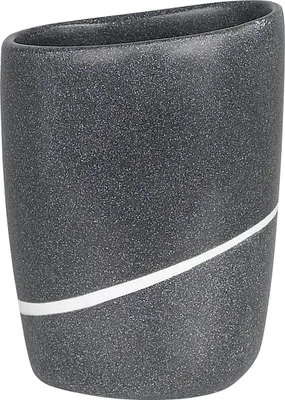 Zdjęcie produktu dla Spirella 7610583136428, Wolnostojący uchwyt na szczoteczki do zębów, Ceramika, Szary, 95 mm, 70 mm, 125 mm