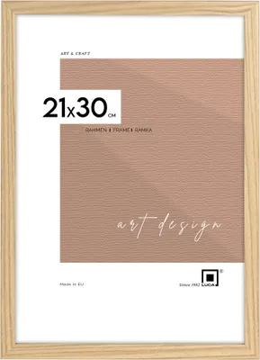 Produktbild von LUCA® Frames, FDM, Bilderrahmen, Farbe Eiche, 21x30 cm