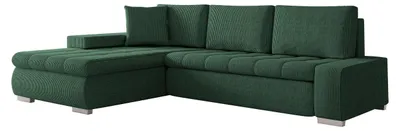 Produktbild von MIRJAN24 Ecksofa Orkan Mini Cord, Polsterecke mit Bettkasten und Schlaffunktion, Elegante Eckcouch (Farbe: Poso 14)