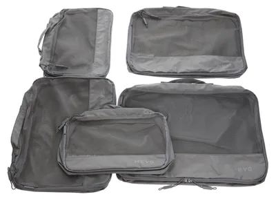 Imagen del producto de HEYS bolsa de ropa EcoTex Packing Cubes Set 5pc Grey gris oscuro