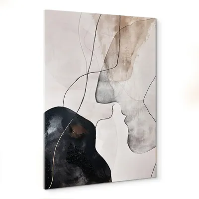 Immagine prodotto di STYLER, quadro su tela, 70x100 cm, con elementi dipinti a mano, decorazione moderna per la parete, quadro d'arte, ideale per soggiorno o camera da letto