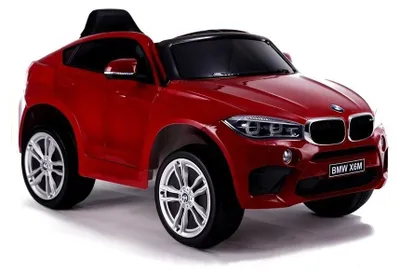 Immagine prodotto di Auto elettrica per bambini BMW X6M verniciata di rosso, telecomando a 2,4 GHz, motore: 4 x 45W, sedile in Pelle finta (LE3286)