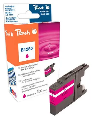 Produktbild von Peach 316329, Compatible, Magenta, Brother, Brother MFCJ 5910 DW Brother MFCJ 6510 DW Brother MFCJ 6710 DW Brother MFCJ 6910 DW, 1 Stück(e), 14 ml