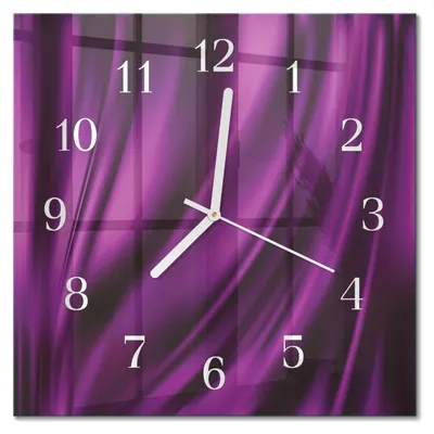 Produktbild von Tulup Glasuhr Wanduhr Küchenuhr Echt-Glas 30x30 cm Modern Dekorativ Geräuschlos Weiße Zeiger - Abstraktion