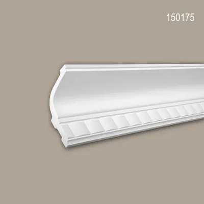 Produktbild von PROFHOME 150175 Eckleiste aus Polyurethan Deckenleiste Stuckleiste 2 m