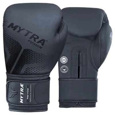 Immagine prodotto di Elzusha - Guantoni da boxe in vera pelle - Ideali per Muay Thai, kickboxing e allenamento - Disponibili nelle taglie: 10, 12, 14, 16 oz
