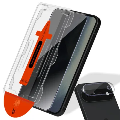 Zdjęcie produktu dla 1-pak Google Pixel 11 Privacy Szkło ochronne na ekran Privacy & 1-pak ochrona obiektywu - Szkło hartowane | [Automatyczna instalacja] - Bez bąbelków