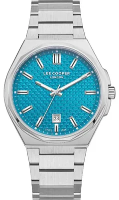 Produktbild von Herrenuhr LEE COOPER LC08031.380 in blauer Fashion als Geschenk.