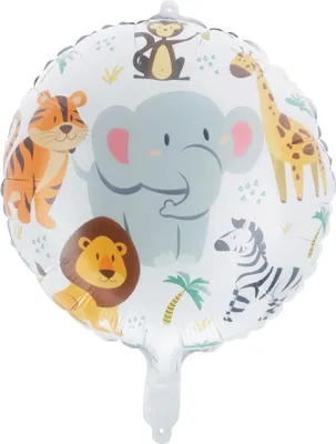Produktbild von Folienballon Tiere 33cm 2 Stück Bunt