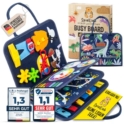 Produktbild von SpielLieb® Montessori Busy Board 3 Jahre - interaktives Activity Board