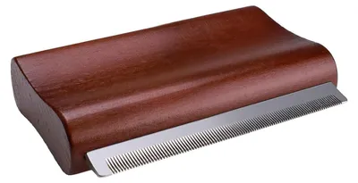 Produktbild von Enthaarungsbürste für Hunde, Katzen & Pferde, Holz, Braun, Größe M