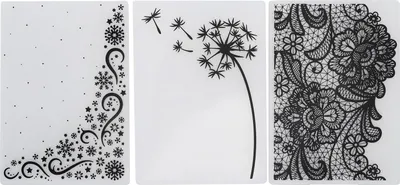 Produktbild von 3 Stück Kunststoff-Prägeordner, DIY-Kartenherstellung, Scrapbooking, geprägte Vorlage, Papierhandwerkswerkzeug