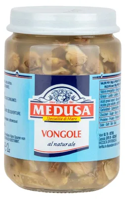 Image de Medusa Vongole al Natural 130g – Palourdes fraîches au jus naturel