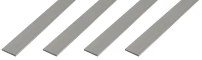 Immagine prodotto di Alberts, profilo a "L", barra piatta, alluminio, finitura naturale, dimensioni 60 x 3 mm, lunghezza 1 metro