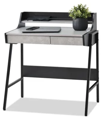 Immagine prodotto di Scrivania minimalista RENO - nero / cemento