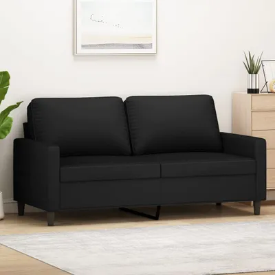 Produktbild von 2-Sitzer-Sofa Schwarz 140 cm Samt 359204