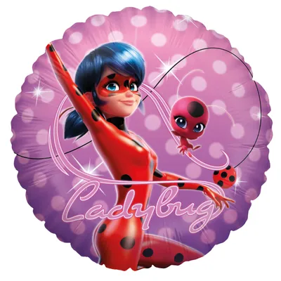 Produktbild von Miraculous Folienballon - Rund ø45 cm "Ladybug"