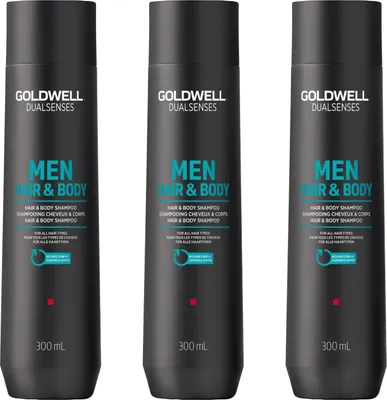 Produktbild von Dualsenses Men Hair & Body Shampoo 3x300 ml