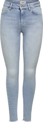 Produktbild von ONLY Skinny Fit Jeans Stone Washed Denim Stretch Hose Mid Waist ONLBLUSH Größe: S / 30L