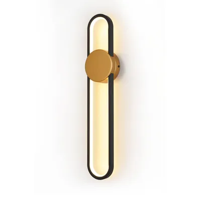 Produktbild von ZMH Wandlampe LED Wandleuchte Innen 12W Treppenhauslampe 60cm Gold Flurlampe Modern Design 3000K Warmweiß Minimalistische Wandbeleuchtung für Schlafzimmer Wohnzimmer Flur Treppenhaus Küche