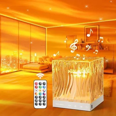 Immagine prodotto di Proiettore aurora boreale - Altoparlante Bluetooth - 15 suoni bianchi - 18 colori