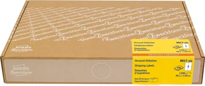Produktbild von Versandetiketten 99,1x139mm weiß VE=5x1200 Stück