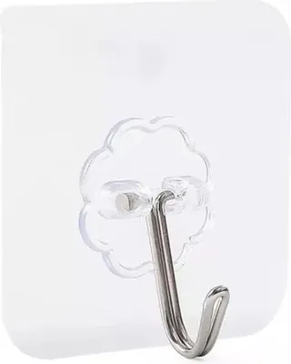 Produktbild von Klebehaken transparent, Farbe:Transparent, Menge:40