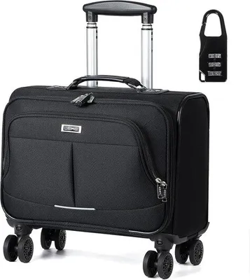 Produktbild von Famanu Laptop Trolley Business mit TSA-Schloss - Wasserfeste Laptoptasche und Rollkoffer für Reisen